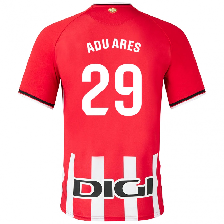 Mujer Camiseta Adu Ares #29 Rojo 1ª Equipación 2023/24 La Camisa Argentina