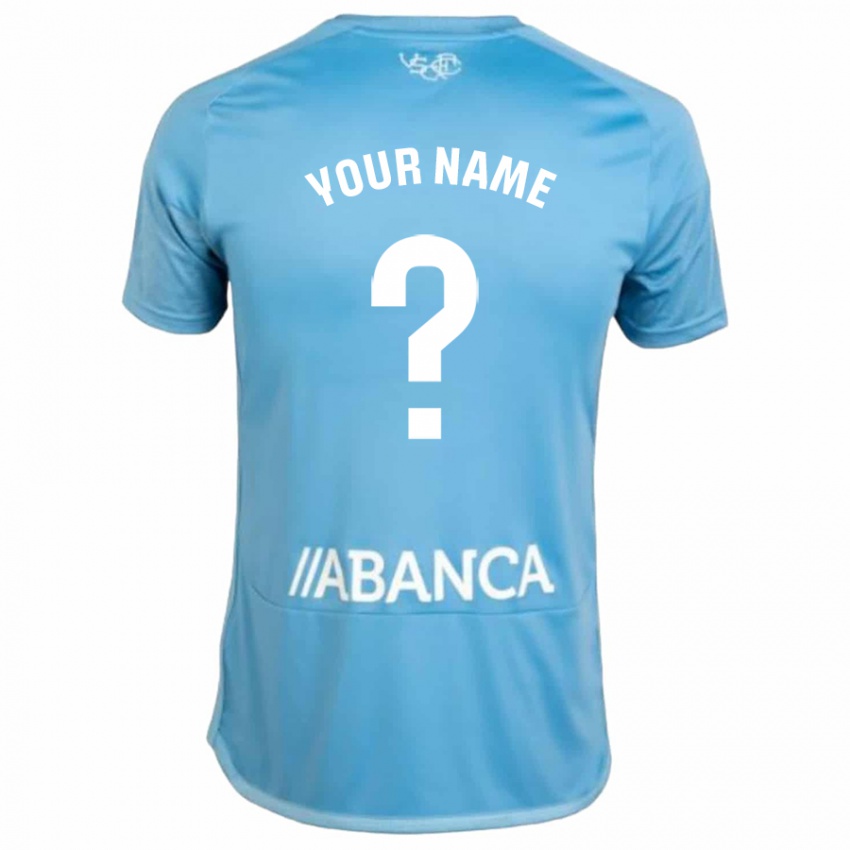 Mujer Camiseta Su Nombre #0 Azul 1ª Equipación 2023/24 La Camisa Argentina
