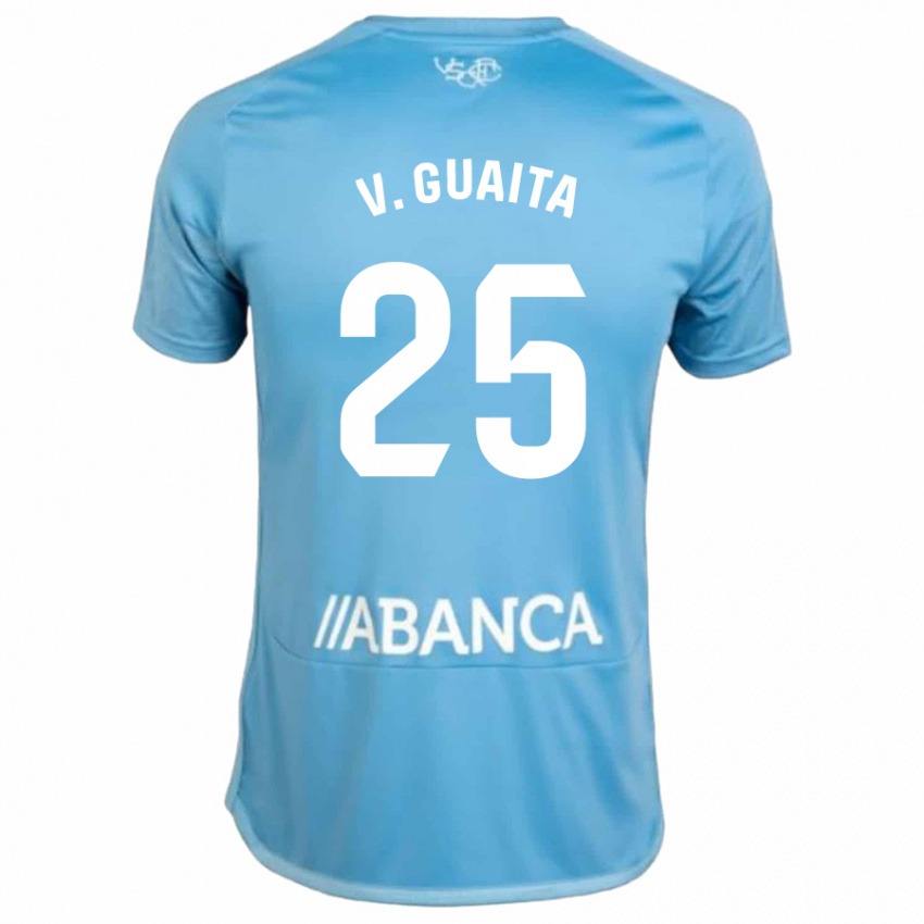 Mujer Camiseta Vicente Guaita #25 Azul 1ª Equipación 2023/24 La Camisa Argentina
