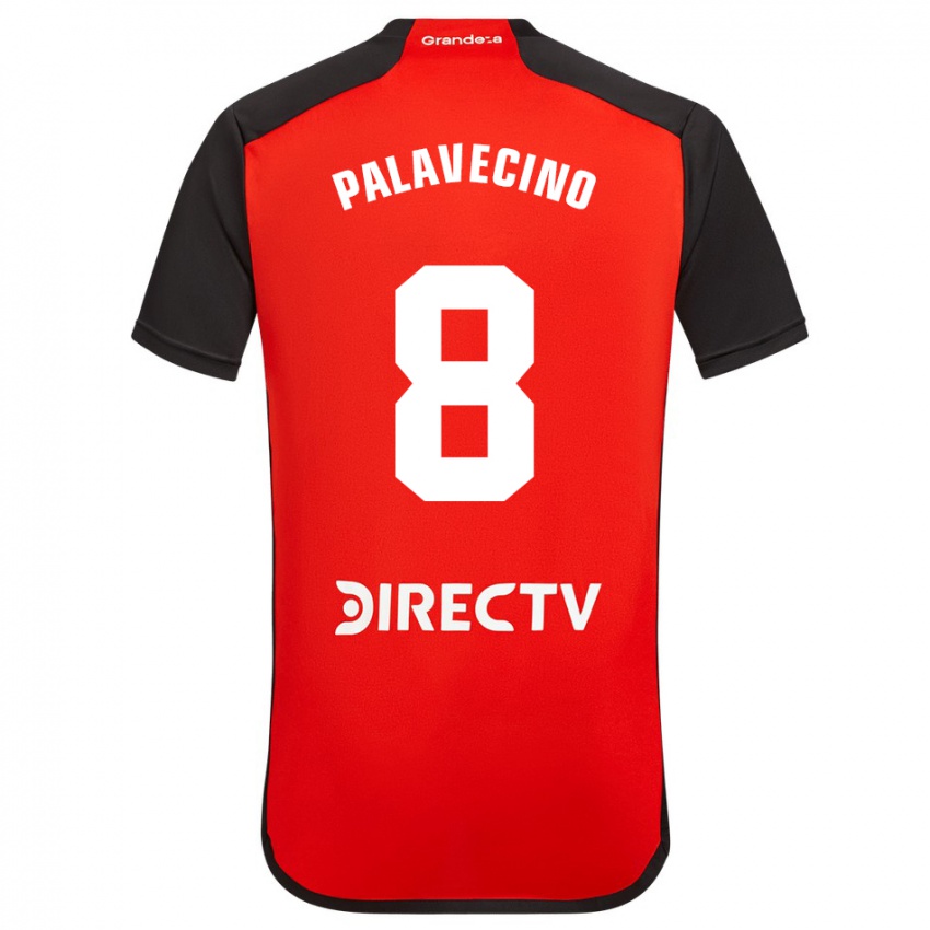 Mujer Camiseta Agustin Palavecino #8 Rojo 2ª Equipación 2023/24 La Camisa Argentina
