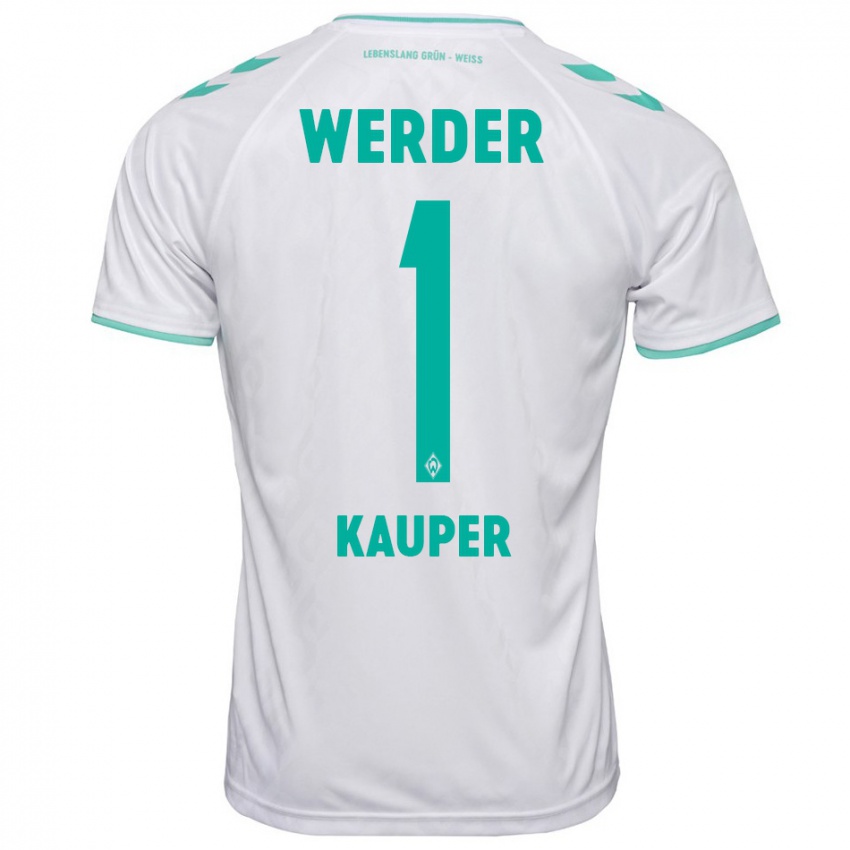 Mujer Camiseta Ben Käuper #1 Blanco 2ª Equipación 2023/24 La Camisa Argentina