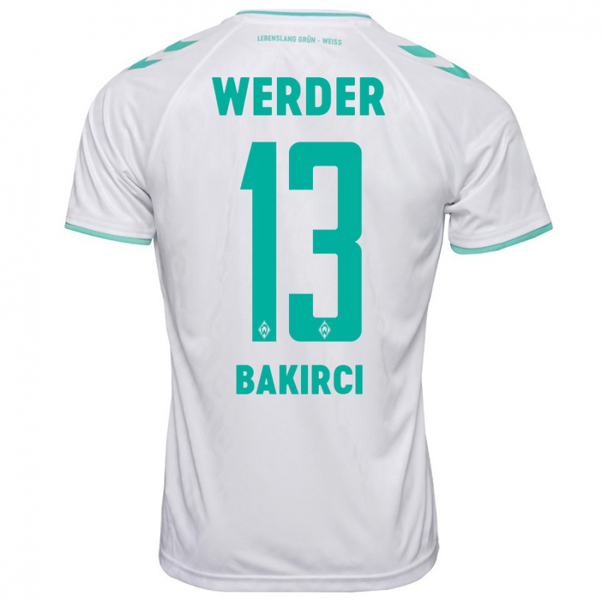 Mujer Camiseta Yunus Bakirci #13 Blanco 2ª Equipación 2023/24 La Camisa Argentina