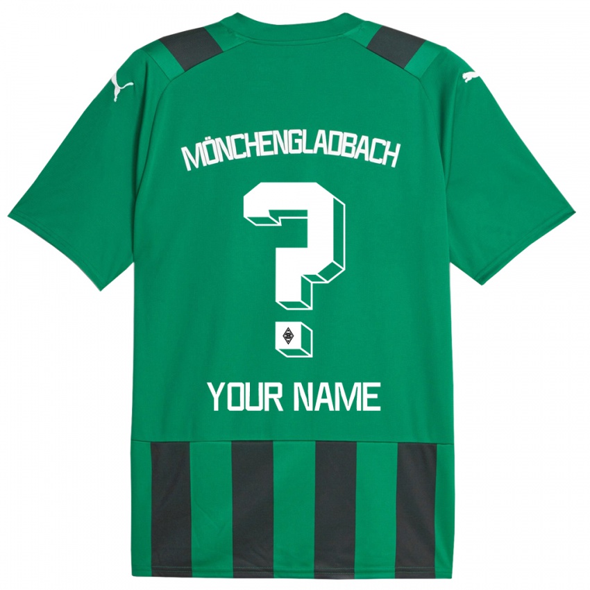 Mujer Camiseta Su Nombre #0 Verde Negro 2ª Equipación 2023/24 La Camisa Argentina