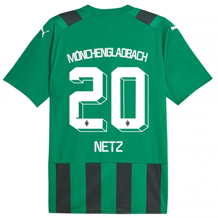 Mujer Camiseta Luca Netz #20 Verde Negro 2ª Equipación 2023/24 La Camisa Argentina