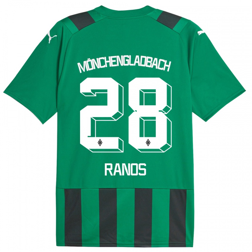 Mujer Camiseta Grant-Leon Ranos #28 Verde Negro 2ª Equipación 2023/24 La Camisa Argentina