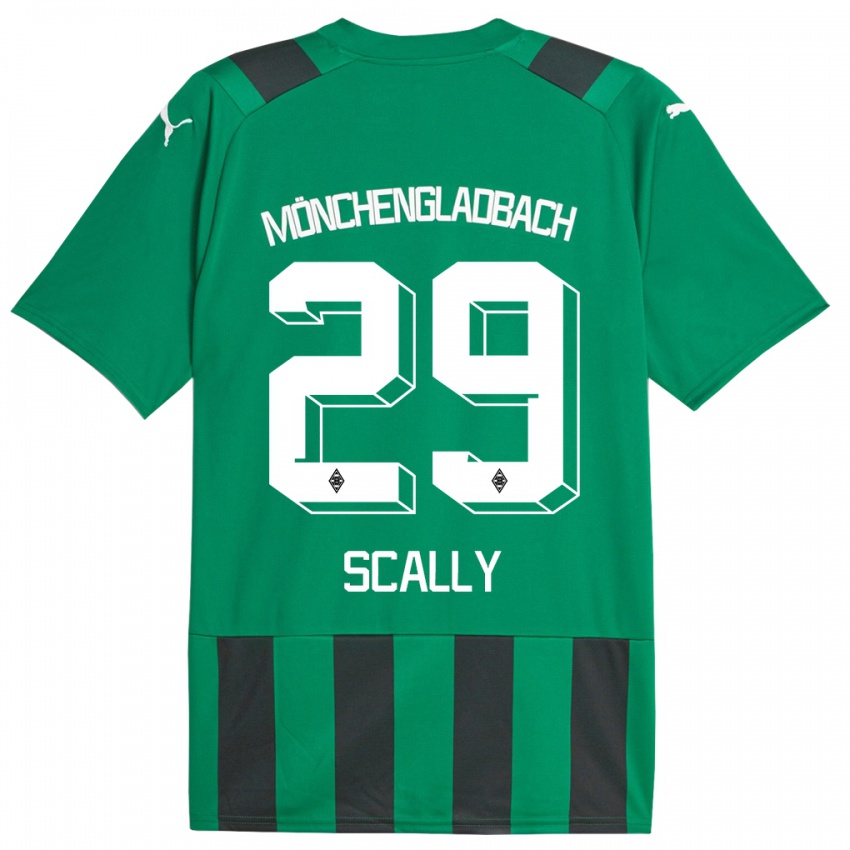 Mujer Camiseta Joe Scally #29 Verde Negro 2ª Equipación 2023/24 La Camisa Argentina