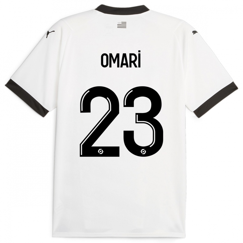 Mujer Camiseta Warmed Omari #23 Blanco 2ª Equipación 2023/24 La Camisa Argentina