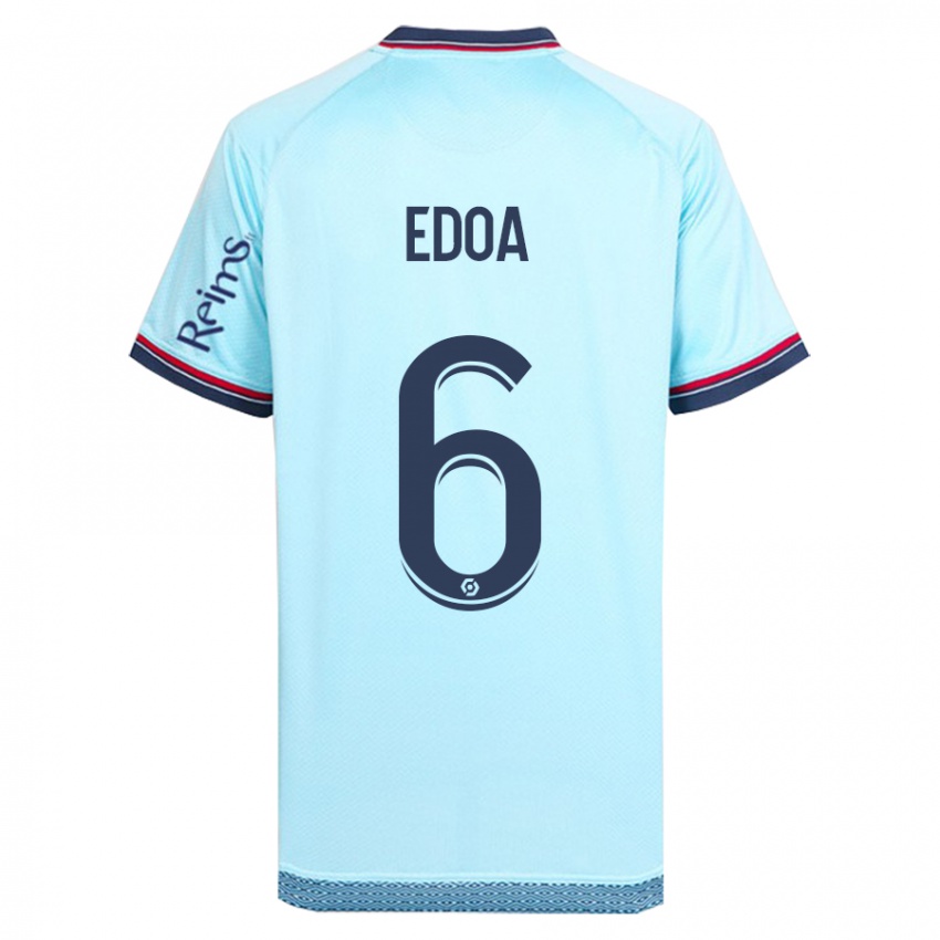 Mujer Camiseta Valentin Atangana Edoa #6 Cielo Azul 2ª Equipación 2023/24 La Camisa Argentina