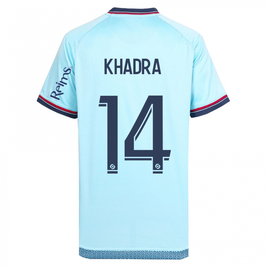 Mujer Camiseta Reda Khadra #14 Cielo Azul 2ª Equipación 2023/24 La Camisa Argentina