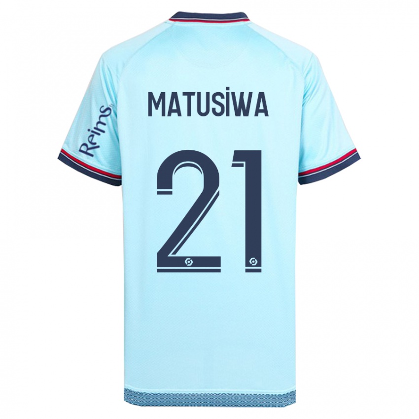 Mujer Camiseta Azor Matusiwa #21 Cielo Azul 2ª Equipación 2023/24 La Camisa Argentina