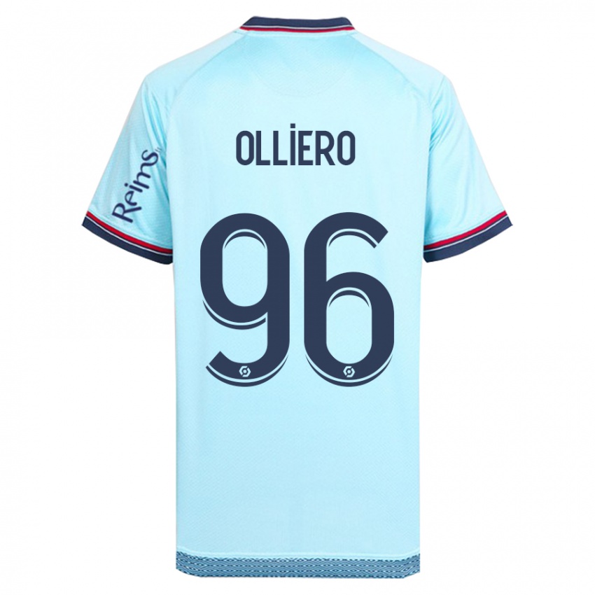 Mujer Camiseta Alexandre Olliero #96 Cielo Azul 2ª Equipación 2023/24 La Camisa Argentina