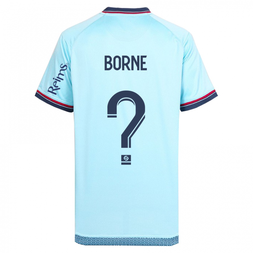 Mujer Camiseta Melvin Borne #0 Cielo Azul 2ª Equipación 2023/24 La Camisa Argentina