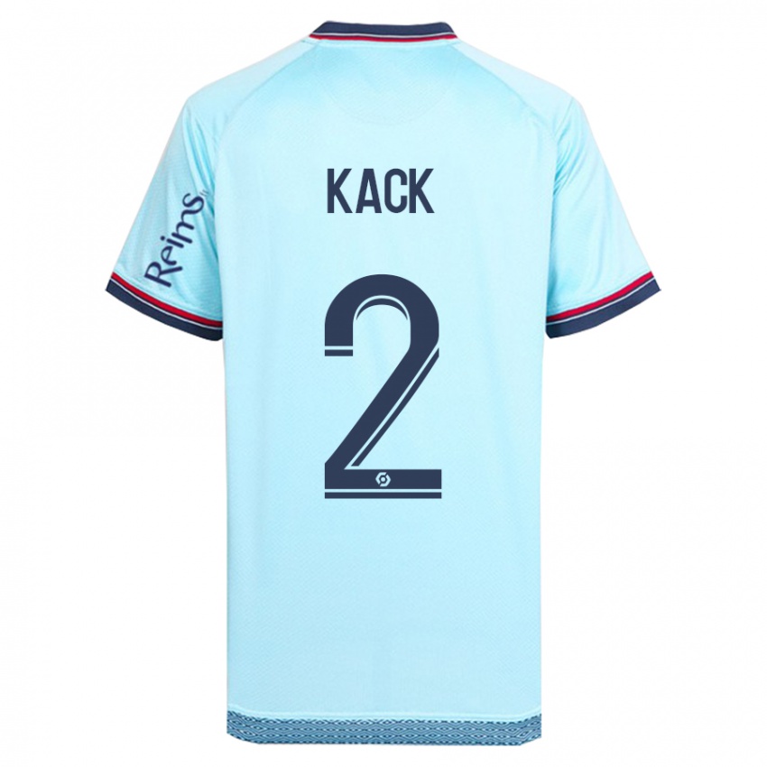 Mujer Camiseta Mathilde Kack #2 Cielo Azul 2ª Equipación 2023/24 La Camisa Argentina