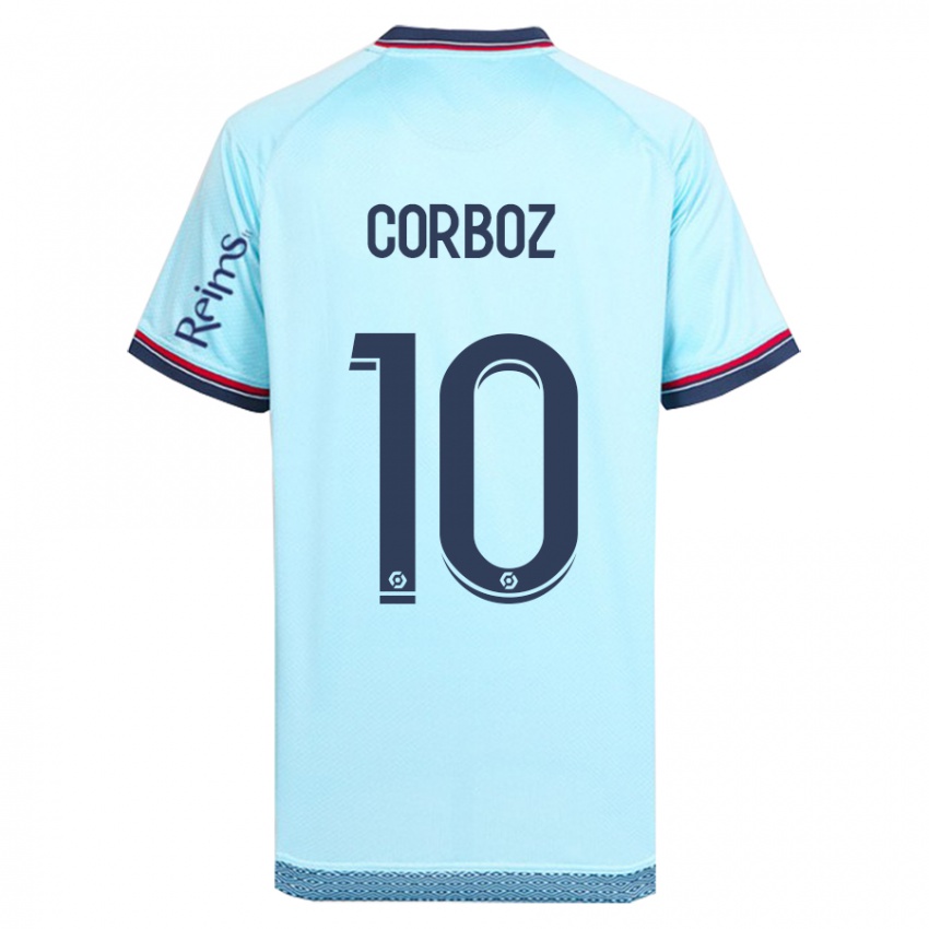 Mujer Camiseta Rachel Corboz #10 Cielo Azul 2ª Equipación 2023/24 La Camisa Argentina