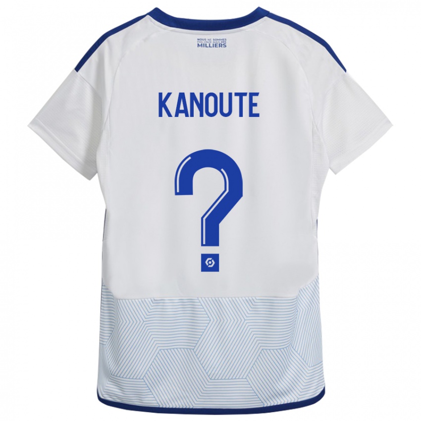 Mujer Camiseta Mahamadou Kanouté #0 Blanco 2ª Equipación 2023/24 La Camisa Argentina