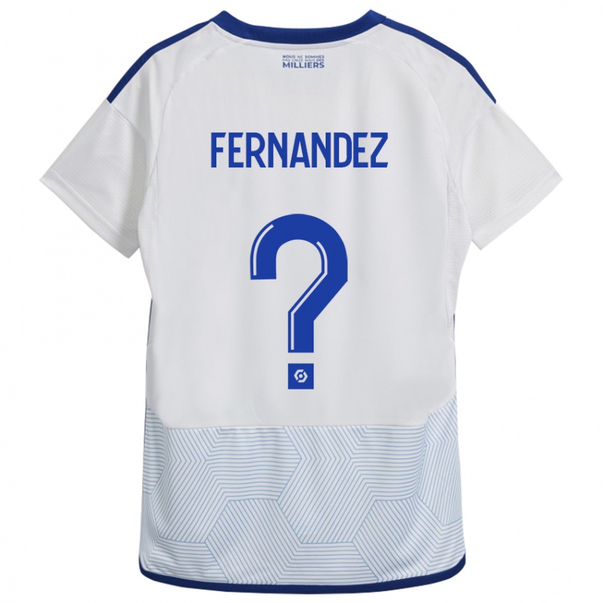 Mujer Camiseta Elies Araar Fernandez #0 Blanco 2ª Equipación 2023/24 La Camisa Argentina