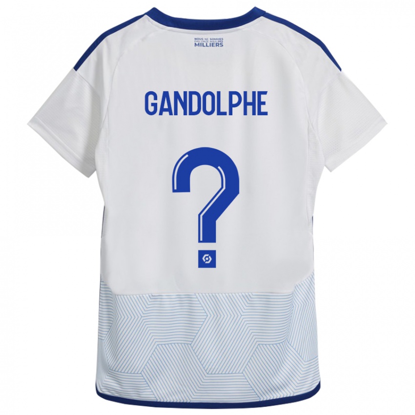 Mujer Camiseta Adrien Gandolphe #0 Blanco 2ª Equipación 2023/24 La Camisa Argentina