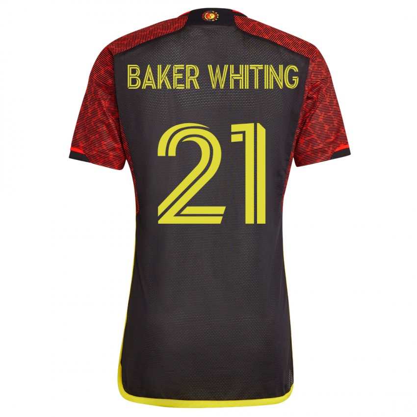 Mujer Camiseta Reed Baker-Whiting #21 Naranja 2ª Equipación 2023/24 La Camisa Argentina