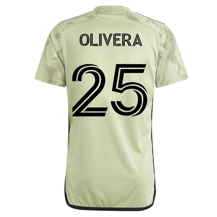 Mujer Camiseta Cristian Olivera #25 Verde 2ª Equipación 2023/24 La Camisa Argentina