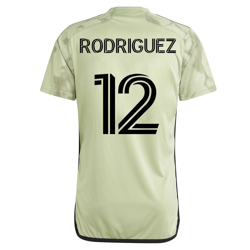 Mujer Camiseta Jeremi Rodriguez #12 Verde 2ª Equipación 2023/24 La Camisa Argentina