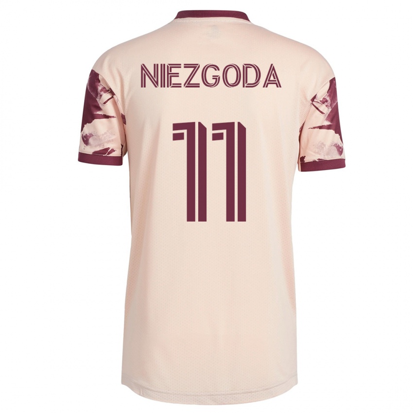 Mujer Camiseta Jaroslaw Niezgoda #11 Blanquecino 2ª Equipación 2023/24 La Camisa Argentina