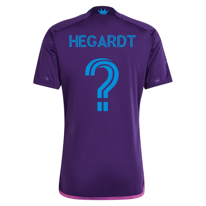 Mujer Camiseta Chris Hegardt #0 Violeta 2ª Equipación 2023/24 La Camisa Argentina