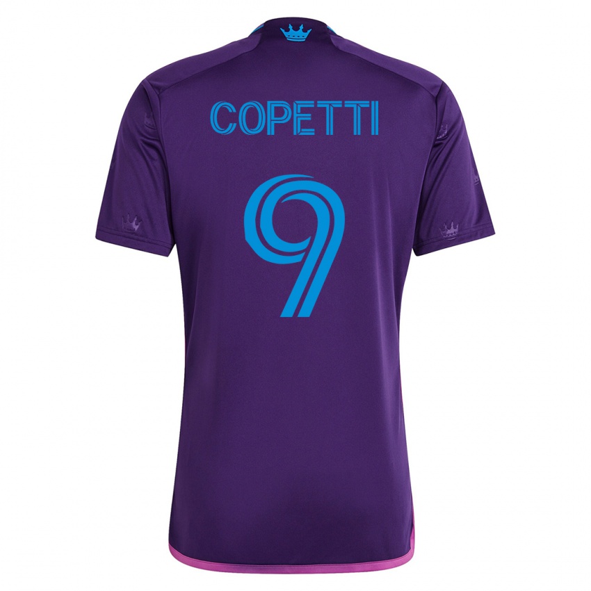 Mujer Camiseta Enzo Copetti #9 Violeta 2ª Equipación 2023/24 La Camisa Argentina