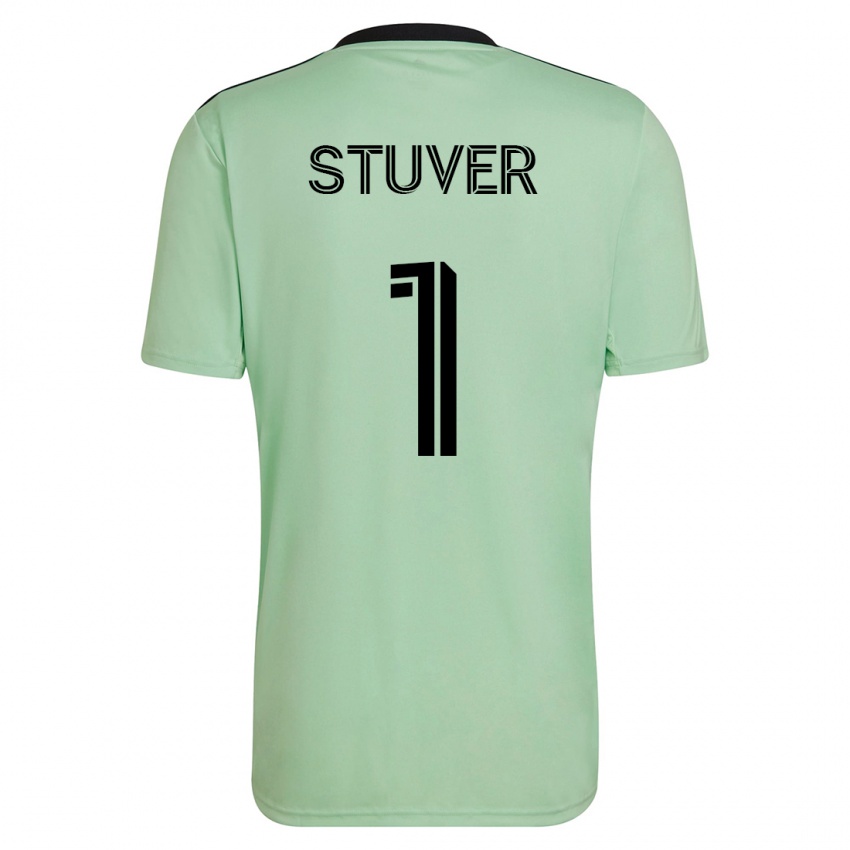 Mujer Camiseta Brad Stuver #1 Verde Claro 2ª Equipación 2023/24 La Camisa Argentina