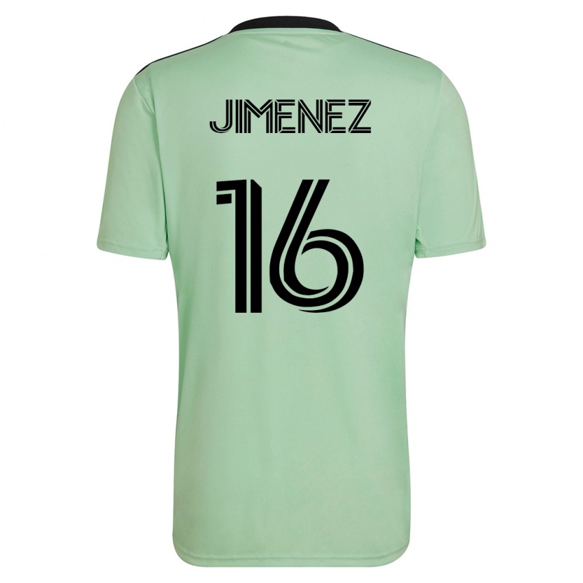 Mujer Camiseta Héctor Jiménez #16 Verde Claro 2ª Equipación 2023/24 La Camisa Argentina