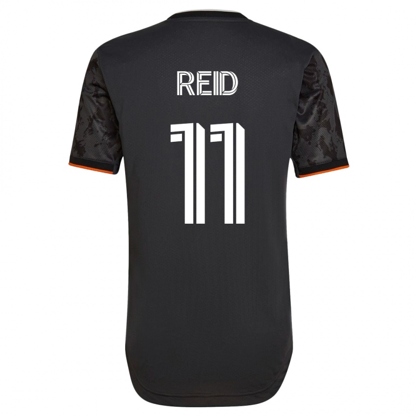 Mujer Camiseta Isaiah Reid #11 Negro 2ª Equipación 2023/24 La Camisa Argentina
