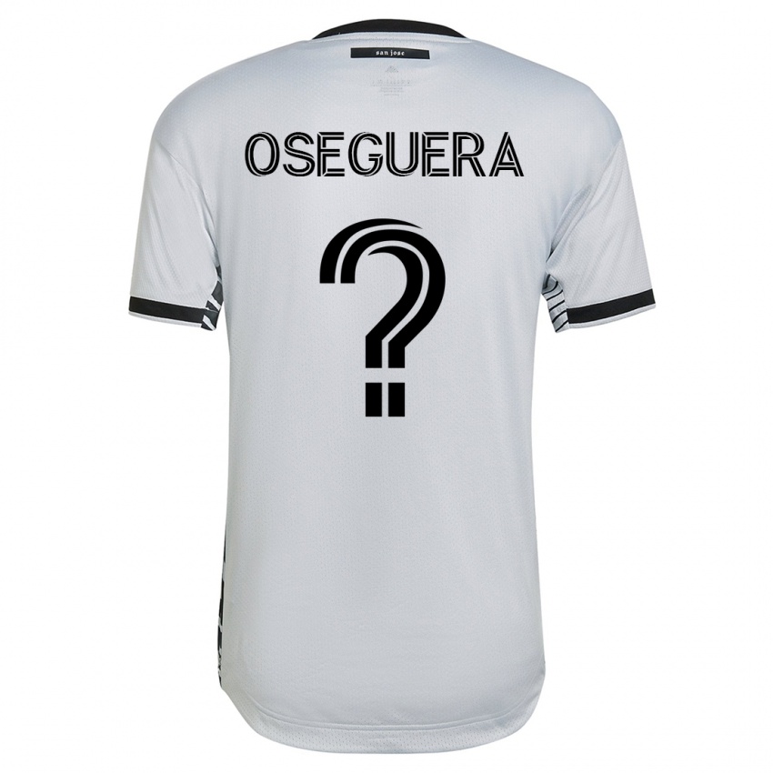 Mujer Camiseta Kevin Oseguera #0 Blanco 2ª Equipación 2023/24 La Camisa Argentina