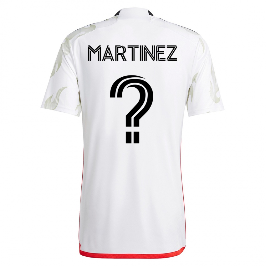 Mujer Camiseta Jonathan Martinez #0 Blanco 2ª Equipación 2023/24 La Camisa Argentina