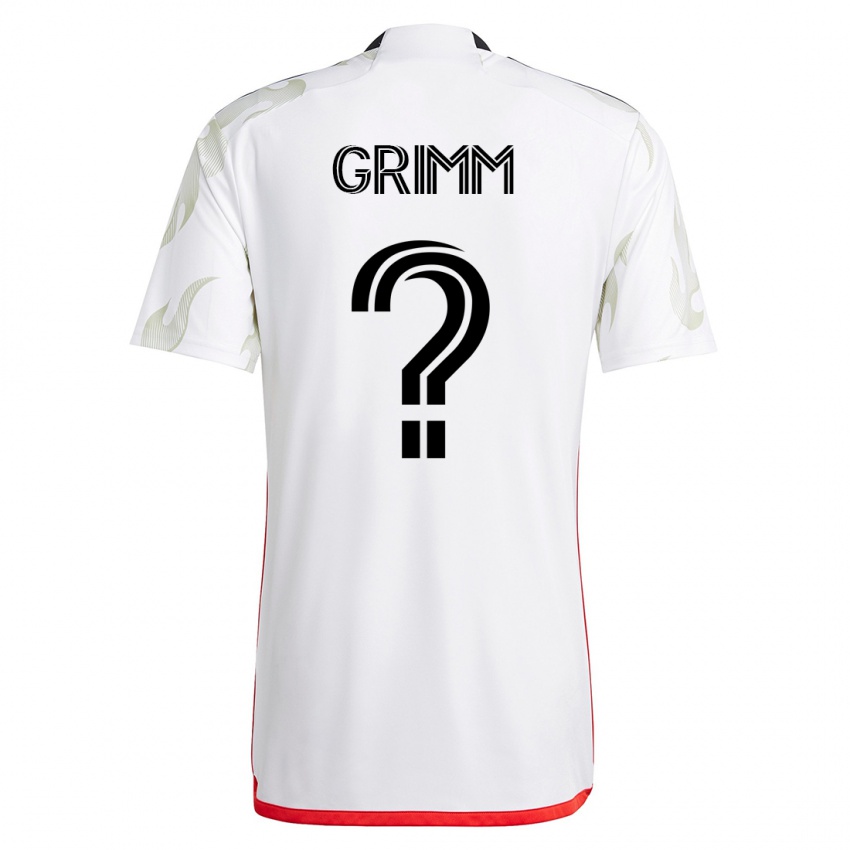 Mujer Camiseta Mason Grimm #0 Blanco 2ª Equipación 2023/24 La Camisa Argentina