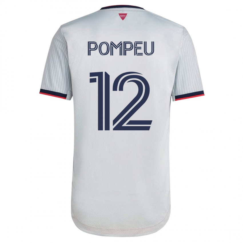 Mujer Camiseta Célio Pompeu #12 Blanco 2ª Equipación 2023/24 La Camisa Argentina