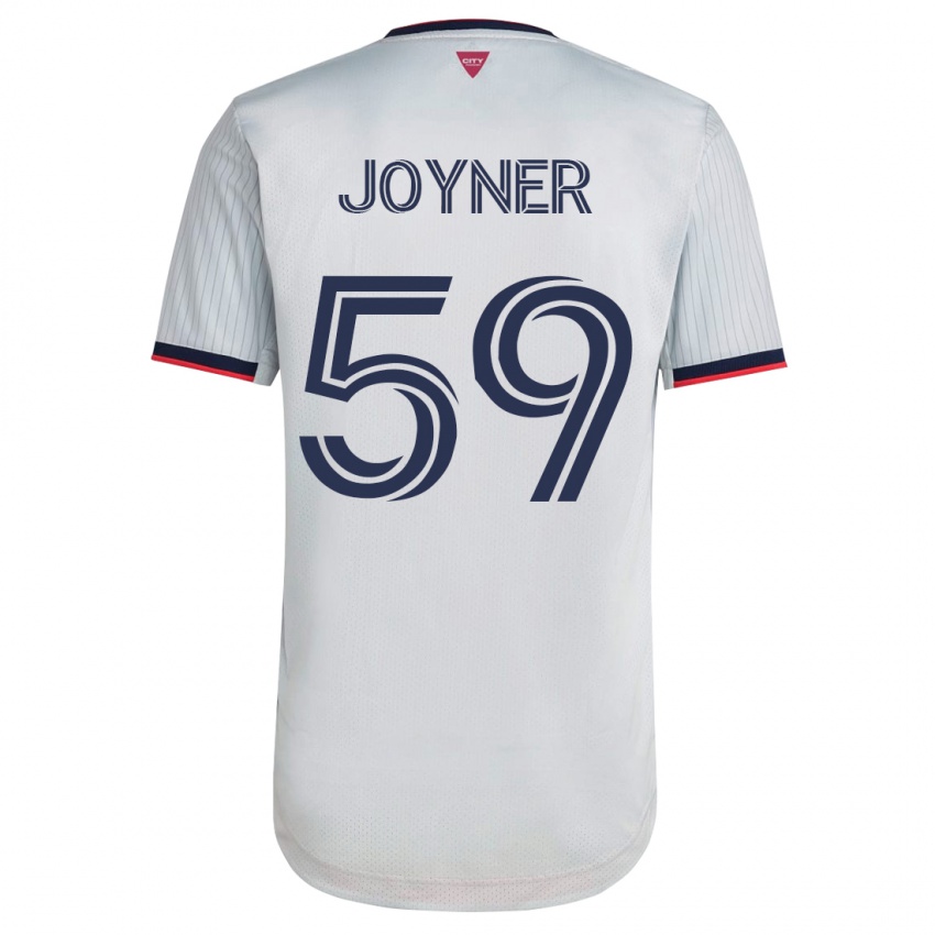 Mujer Camiseta Mykhi Joyner #59 Blanco 2ª Equipación 2023/24 La Camisa Argentina