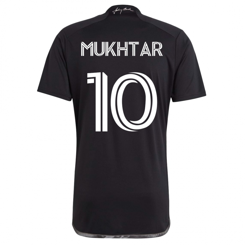 Mujer Camiseta Hany Mukhtar #10 Negro 2ª Equipación 2023/24 La Camisa Argentina