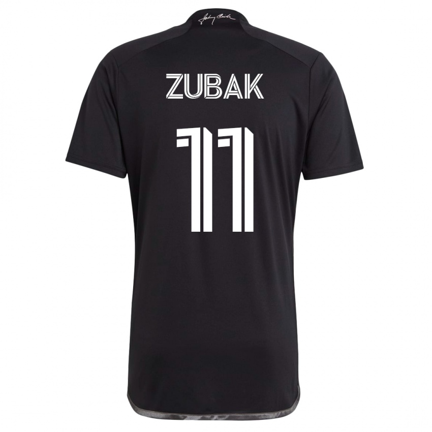 Mujer Camiseta Ethan Zubak #11 Negro 2ª Equipación 2023/24 La Camisa Argentina