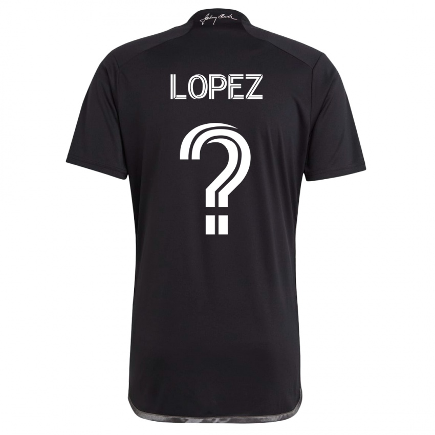 Mujer Camiseta Alejandro Velazquez-Lopez #0 Negro 2ª Equipación 2023/24 La Camisa Argentina