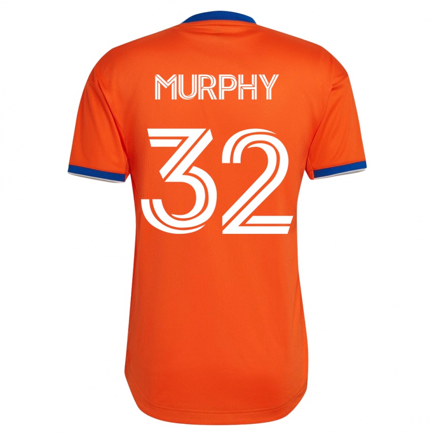 Mujer Camiseta Ian Murphy #32 Blanco 2ª Equipación 2023/24 La Camisa Argentina