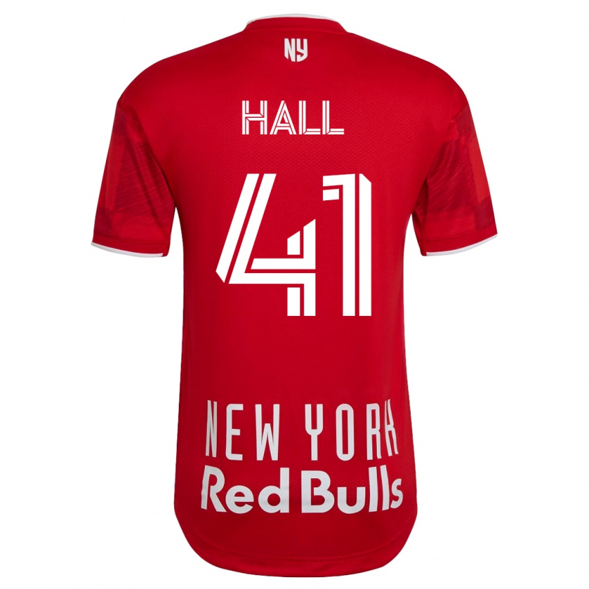 Mujer Camiseta Julian Hall #41 Beige-Dorado 2ª Equipación 2023/24 La Camisa Argentina