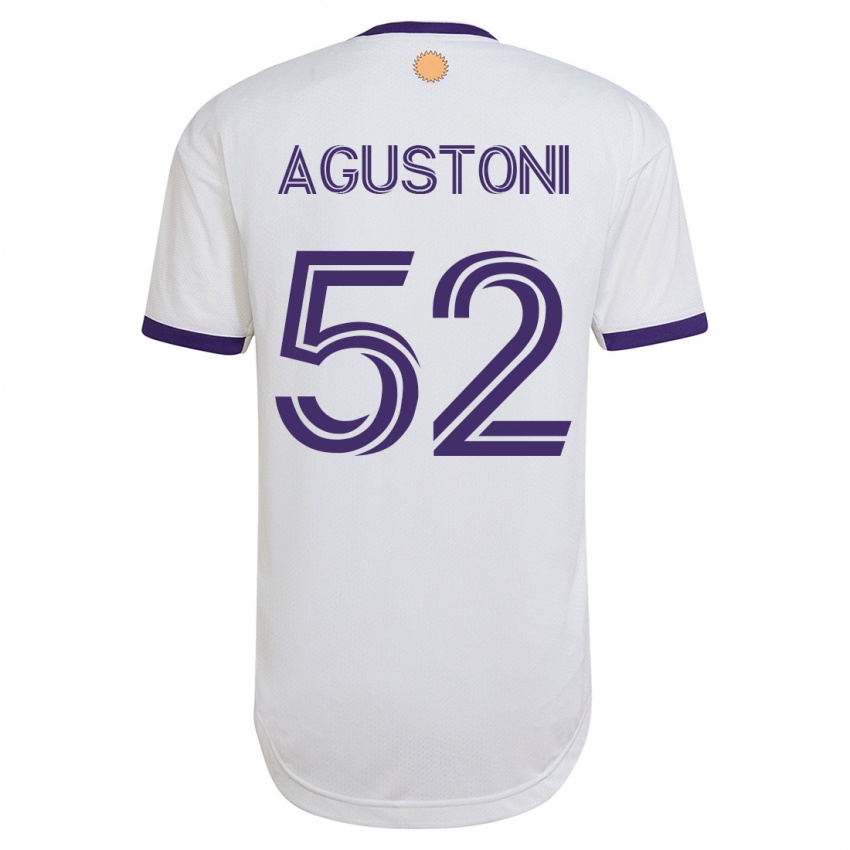 Mujer Camiseta Gonzalo Agustoni #52 Blanco 2ª Equipación 2023/24 La Camisa Argentina
