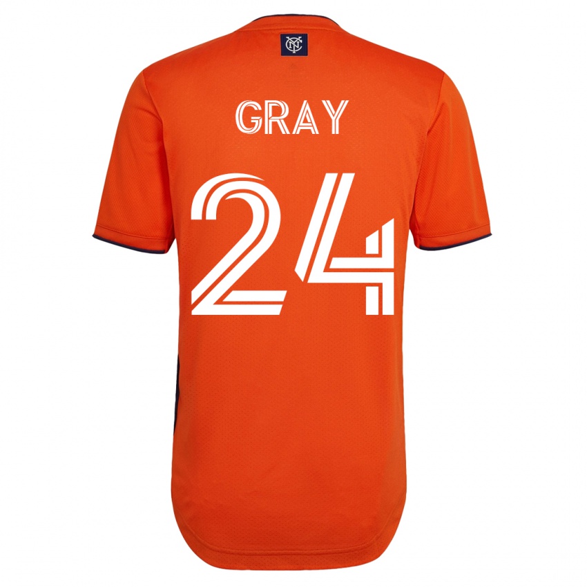 Mujer Camiseta Tayvon Gray #24 Negro 2ª Equipación 2023/24 La Camisa Argentina