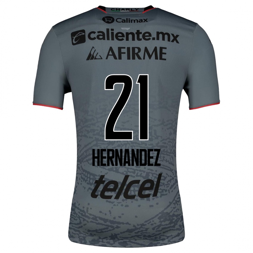 Mujer Camiseta Inglis Hernandez #21 Gris 2ª Equipación 2023/24 La Camisa Argentina