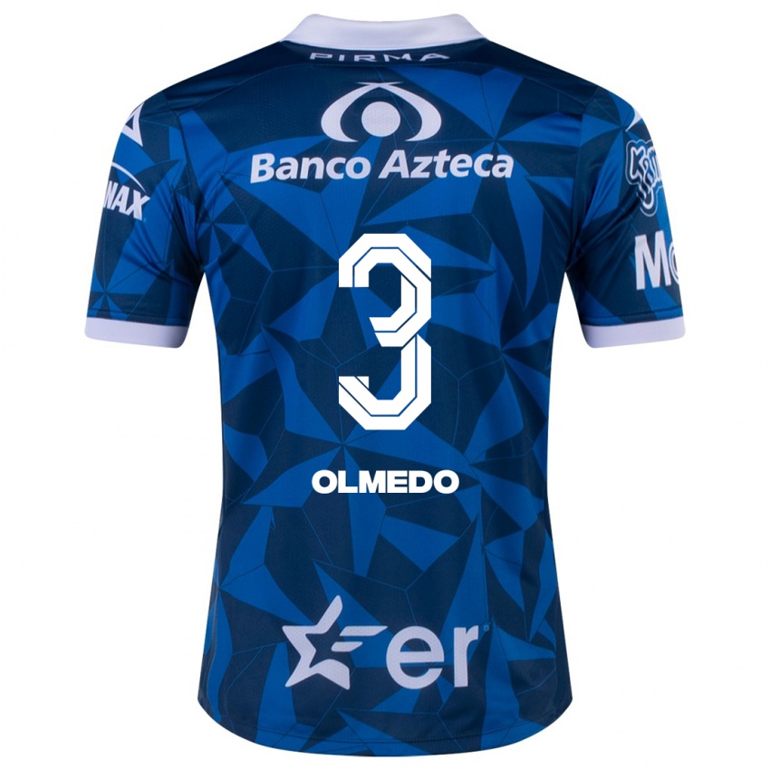 Mujer Camiseta Sebastián Olmedo #3 Azul 2ª Equipación 2023/24 La Camisa Argentina