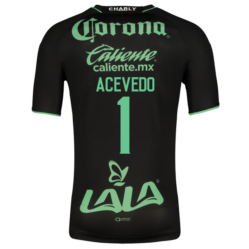 Mujer Camiseta Carlos Acevedo #1 Negro 2ª Equipación 2023/24 La Camisa Argentina