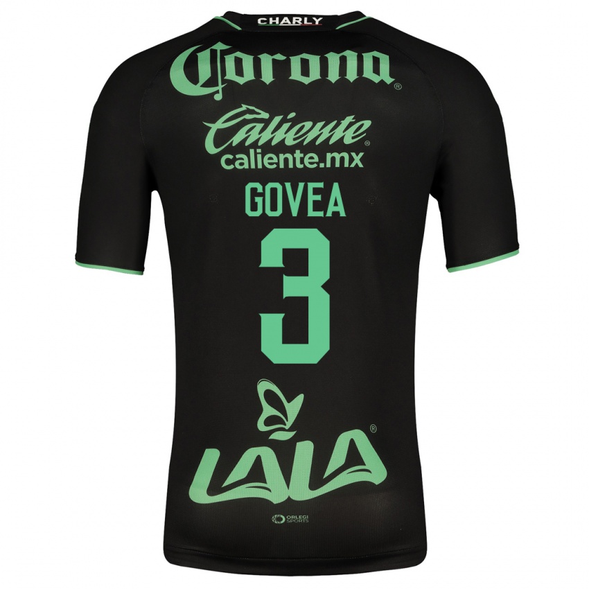 Mujer Camiseta Ismael Govea #3 Negro 2ª Equipación 2023/24 La Camisa Argentina
