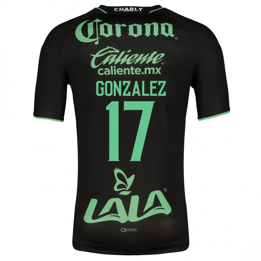 Mujer Camiseta Jair Gonzalez #17 Negro 2ª Equipación 2023/24 La Camisa Argentina