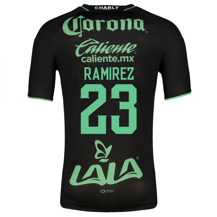 Mujer Camiseta Alexxandra Ramirez #23 Negro 2ª Equipación 2023/24 La Camisa Argentina