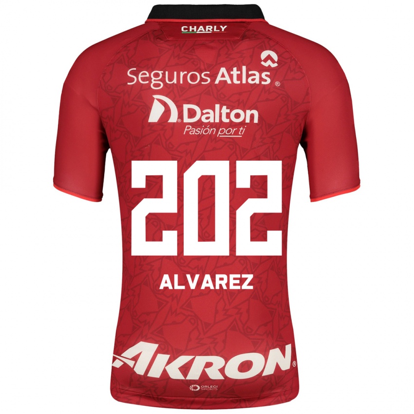 Mujer Camiseta Sergio Álvarez #202 Rojo 2ª Equipación 2023/24 La Camisa Argentina