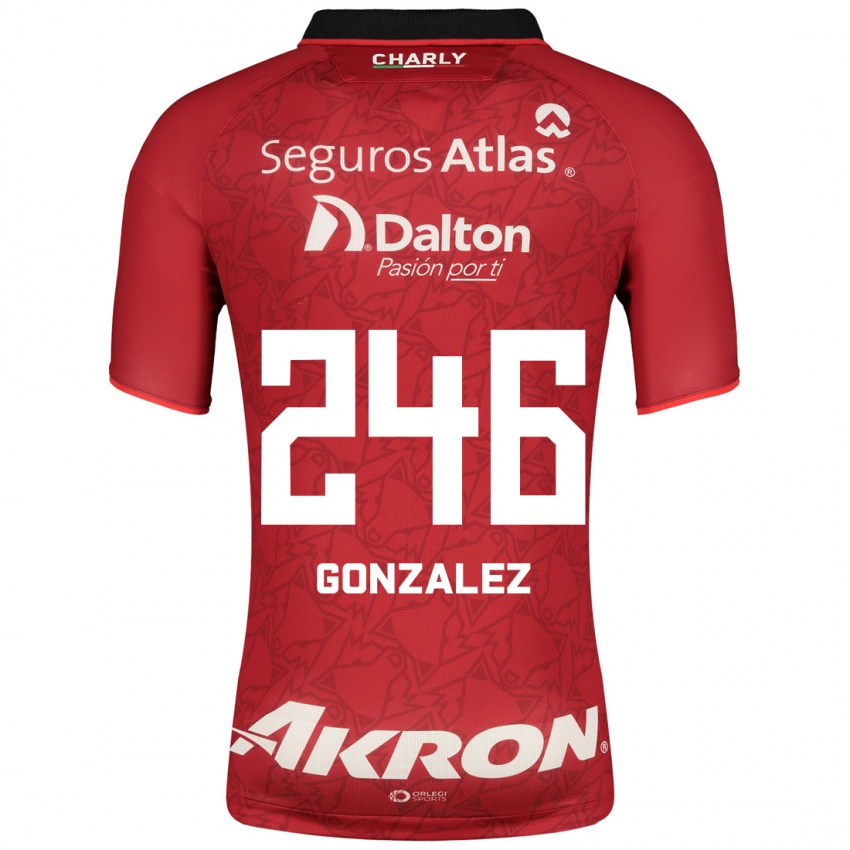 Mujer Camiseta Juan González #246 Rojo 2ª Equipación 2023/24 La Camisa Argentina